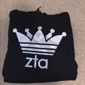 Black Zeta Tau Alpha (ZTA) Sweatshirt